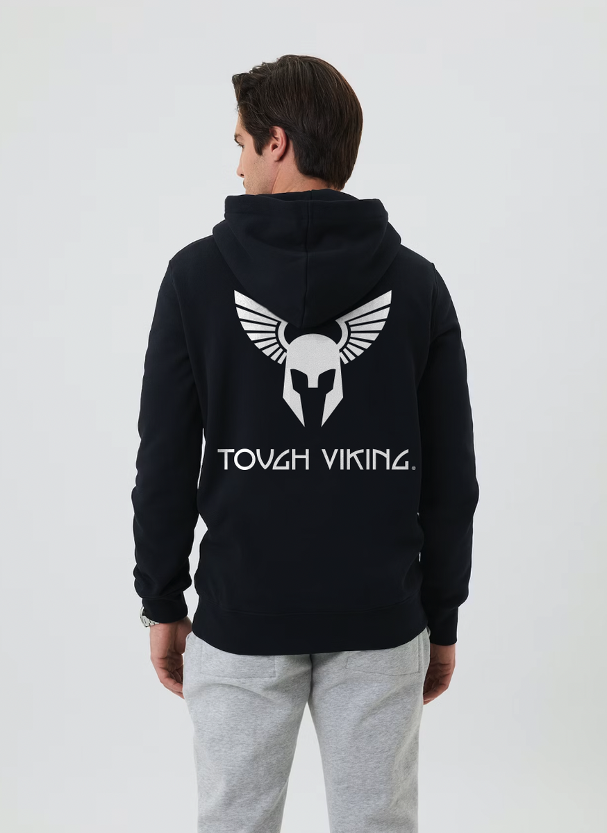 Björn Borg Hoodie zip Men White logo – Tough Viking
