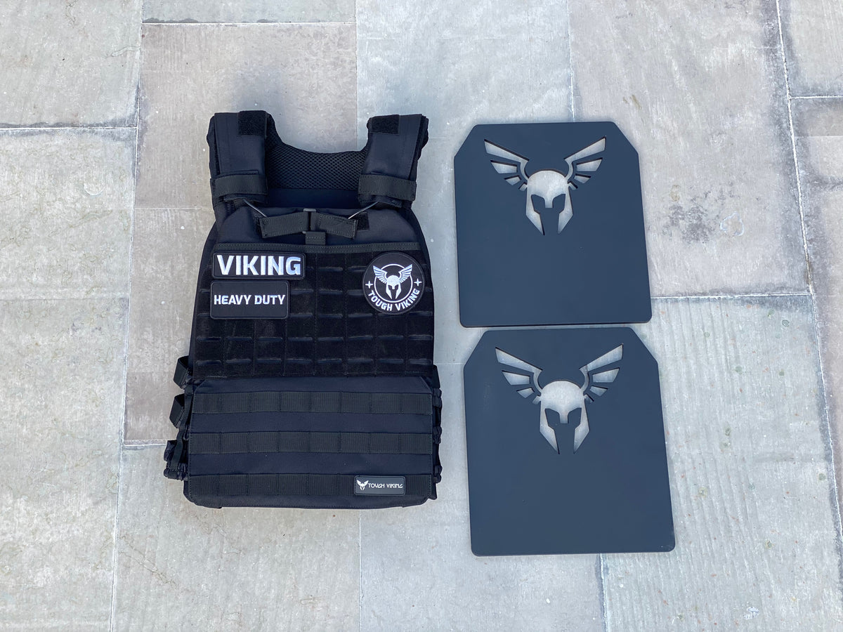 Tough Viking Heavy Duty Weight Vest - Black